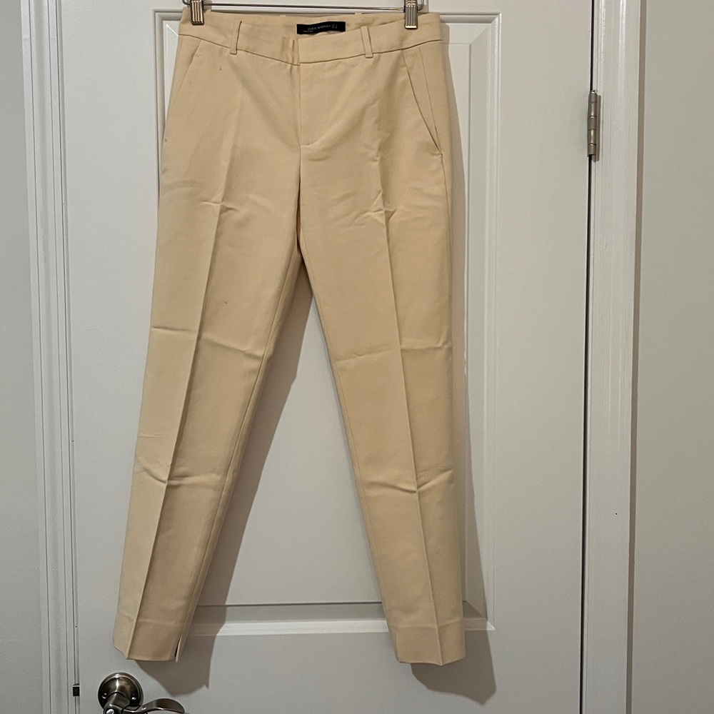 Zara Cream Ankle Pants